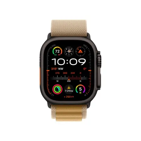 Alpine Loop Apple Watch Ultra 2 Black (2024) Alpine Loop Tan 