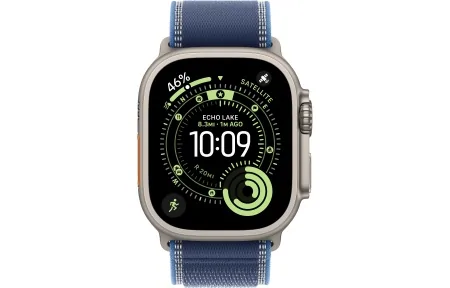 Trail Loop Apple Watch Ultra 3 (2025) Natural Titanium Blue/Bright Blue Trail Loop 