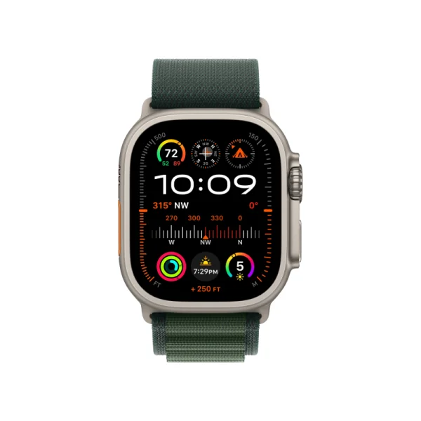 Alpine Loop Apple Watch Ultra 2 Natural (2024) Alpine Loop Dark Green 