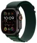 Alpine Loop Apple Watch Ultra 2 Black (2024) Alpine Loop Dark Green 