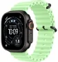 Ocean Band Apple Watch Ultra 3 (2025) Black Titanium Neon Green Ocean band 