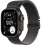 Titanium Milanese Loop Apple Watch Ultra 3 (2025) Black Titanium + Titanium Milanese Loop 