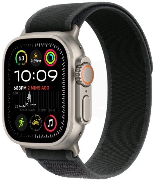 Apple Watch Ultra 2 Natural (2024) Trail Loop Black