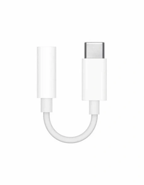 Переходник Apple MU7E2ZM/A mini-Jack 3.5 USB Type-C белый