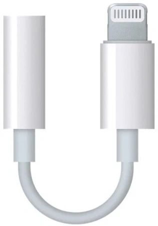 Переходник Apple iPhone Jack 3.5мм - Lightning (MMX62ZM/A) белый