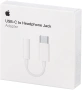Переходник Apple MU7E2ZM/A mini-Jack 3.5 USB Type-C белый