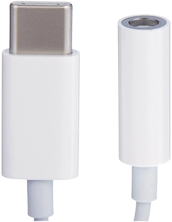 Переходник Apple MU7E2ZM/A mini-Jack 3.5 USB Type-C белый