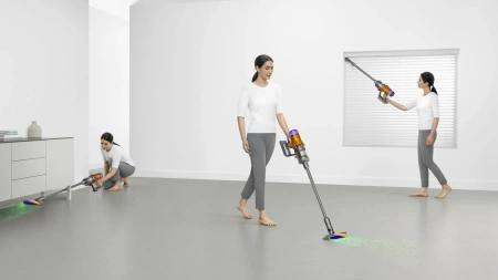 Пылесос Dyson V12 Detect slim absolute (SV46), yellow/nickel